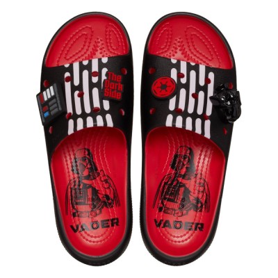 Papuci Crocs Darth Vader Classic Slide V2 Rosu - Varsity Red foto