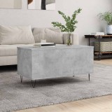 vidaXL Măsuță de cafea, gri beton, 90x44,5x45 cm, lemn compozit