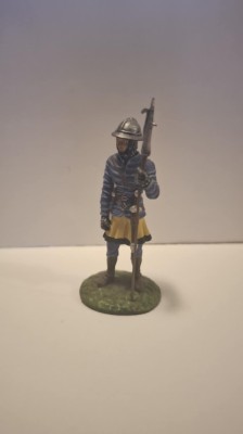 Luptator medieval din plumb - Franc 1:32 foto