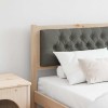 VidaXL Tăblie cap Altele maro și gri &icirc;nchis 180 cm Lemn masiv de pin 878995