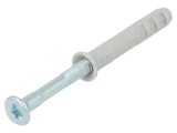 Plastic Anchor with Screw 5x30 Zinc-Plated Steel 100pcs