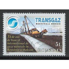 Romania 2009 Mi 6399 MNH - LP 1848 Transgaz - 35 de ani