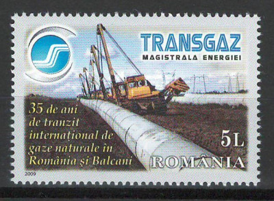 Romania 2009 Mi 6399 MNH - LP 1848 Transgaz - 35 de ani foto