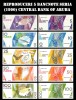 Reproduceri 5 bancnote Seria (1990) Central Bank of Aruba, America Centrala si de Sud