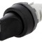Comutator rotativ 22mm 2 poziții negru