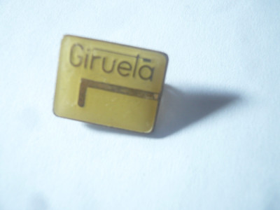 Insigna Romania - Girueta , metal si email , L=1,5cm foto