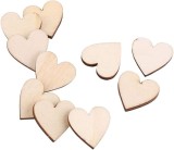 Inimioare din lemn pentru activitati crafts,natur,2x2 cm,50 bucati
