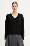 Pepe Jeans pulover din amestec de l&acirc;nă culoarea negru, light, PL7000001