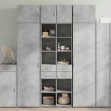 Dulap de depozitare, gri beton, 70x42,5x225 cm, lemn prelucrat