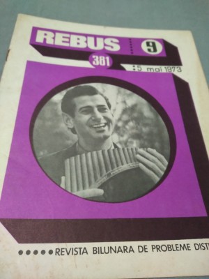 REVISTA REBUS NR.9 /5 MAI 1973 foto