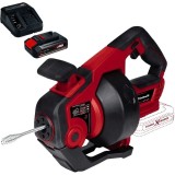 Einhell TE-DA 18/760 Li PXC + Starter Kit - Aparat de desfundat tevi 16-55 mm + Set 1 acumulator si incarcator Li-Ion 18 V 2.5 Ah