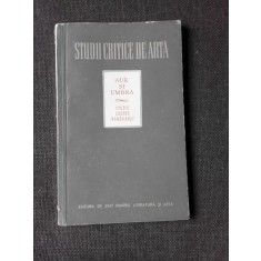 AUR SI UMBRA, STUDII CRITICE DE ARTA