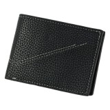 Portofel barbati din piele ecologica 11&times;8.5 CM &ndash; Maro/Negru