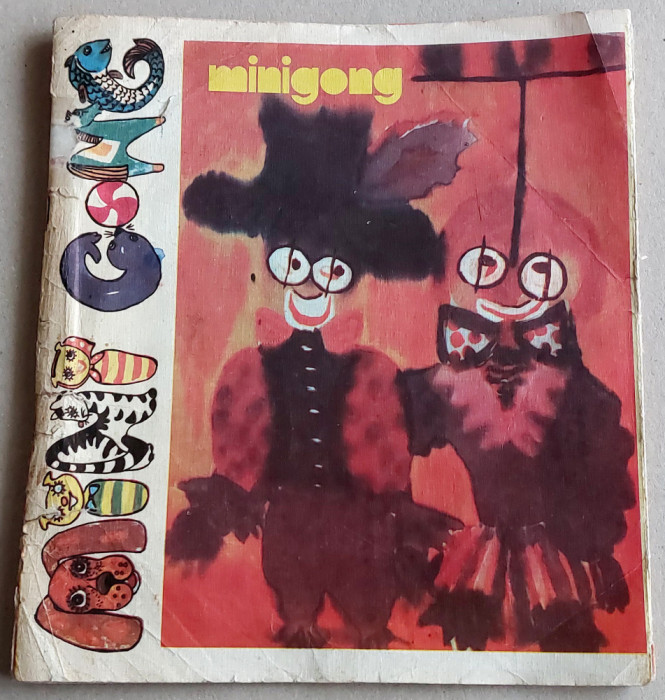 1985 Minigong, Revista editata de Teatrul pentru copii si tineret, ilustratii BD