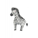 Sticker decorativ Zebra, Alb-Negru, 71 cm, 3647ST