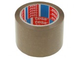 Bandă adezivă maro 66m x 75mm x 46um pentru ambalare, Tesa