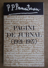 Pagini de jurnal : (1921-1927) / P. P. Panaitescu foto