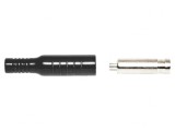 Soclu Banană 4mm 15A Negru Nichelat pentru Cablu