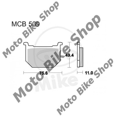 MBS Placute frana fata TRW MCB509 Suzuki GN 250, Cod Produs: 7871429MA foto