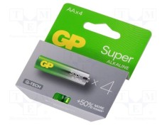 Baterie: alcaline AA 1,5V nere&icirc;ncărcabilă &Oslash;14,5x50,5mm 4buc.