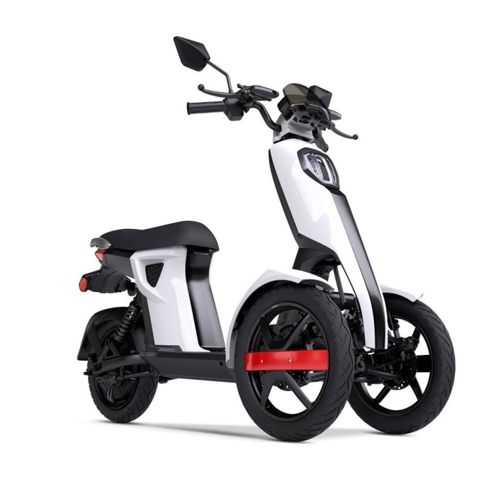 Triciclu electric ZT-98 iTango, motor 1190KW, 48V 26Ah, Viteza 45 km/h - Alb