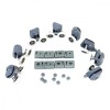 Set 24 Piese Reconditionare Cabina Dus AVEX, Gri, ABS, Rola 25mm, Rulment Easy Move, Fixare cu Surub, Role Cabina Dus