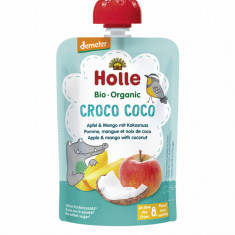 Croco Coco - Piure BIO de mere cu mango si nuca de cocos 100g