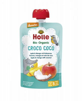 Croco Coco - Piure BIO de mere cu mango si nuca de cocos 100g foto