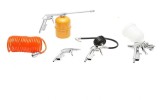 Set 5 Pistoale Aer Comprimat Hoteche: Vopsit, Suflat, Umflat, Spalat + Furtun, Cupla Rapida 1/4