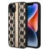 Husa iPhone 15 Plus / iPhone 14 Plus - Karl Lagerfeld Hardcase Monogram (KLHCP14MPGKLSKW) - Brown Stripe
