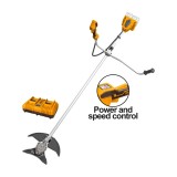 Cumpara ieftin Motocoasa trimmer electric 40V cu 2 acumulatori 4Ah, Ingco CSTLI202522