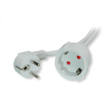 Cablu prelungitor Schuko T-M 3m Alb, Value 19.99.1176