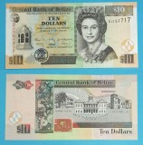 Belize 10 Dollars 2011 &#039;Tucan și Tapir&#039; UNC serie: DJ151717 p#68
