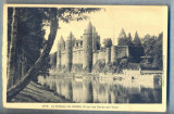 AX 337 CP VECHE -LE CHATEAU DE JOSSELIN SUR LES BORDS DE L&#039;OUST -CASTEL -FRANTA, Necirculata, Printata