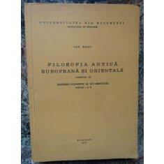 Ion Banu - Filosofia antica europeana si orientala, Fascicola III