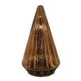 Cumpara ieftin Brad Craciun sticla cupru cu led 11x19 cm