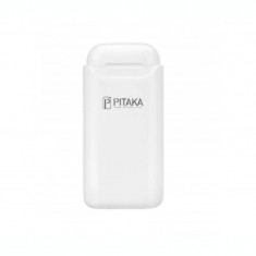 Suport Dock Incarcare Pitaka AirPolPal Wireless pentru Apple Airpods 1/2 1200mAh Alb