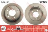 Disc frana KIA CEED SW (ED) (2007 - 2012) TRW DF6123