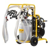 Aparat de muls oi cu 4 posturi, bidon 40 litri aluminiu, 2 pulsatoare, pompa vid 230 l/min