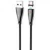 Cablu Incarcare si Date USB la USB Type-C HOCO Magnetic U75, 1.2 m, Negru