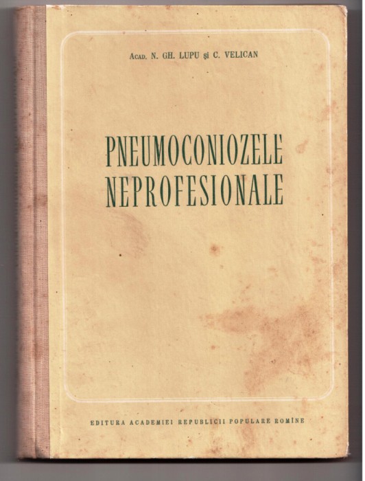 pneumoconiozele neprofesionale cartonata de n. gh. lupu, c. velican