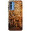 Husa compatibila cu Motorola Edge 20 model Falling leaves, Silicon, TPU, Viceversa, Transparent, Carcasa