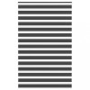 VidaXL Jaluzea tip zebra neagră lățime țesătură 140,9 cm poliester