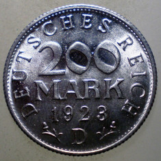 7.733 GERMANIA WEIMAR 200 MARK 1923 D AUNC