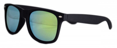 Ochelari de soare Wayfarer Passenger - Green cu Negru Mat foto