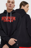 Champion bluza Xstranger Things culoarea negru, cu imprimeu