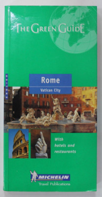 ROME , VATICAN CITY , THE GREEN GUIDE , WITH HOTELS AND RESTAURANTS , 1999 foto