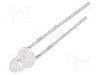 Dioda LED, 3mm, portocalie, 188mcd, 20mA, 2,4V, EVERLIGHT - 1224USOC/S530-A3