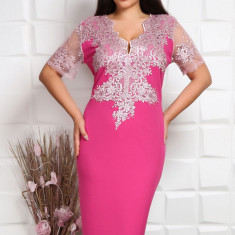 Rochie de Ocazie Silvi Fucsia - 60Marimea