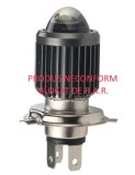 Bec LED H4 pentru far moto, Atv, scuter, putere 15W, luminozitate 1200 Lm, 12V H4-15W